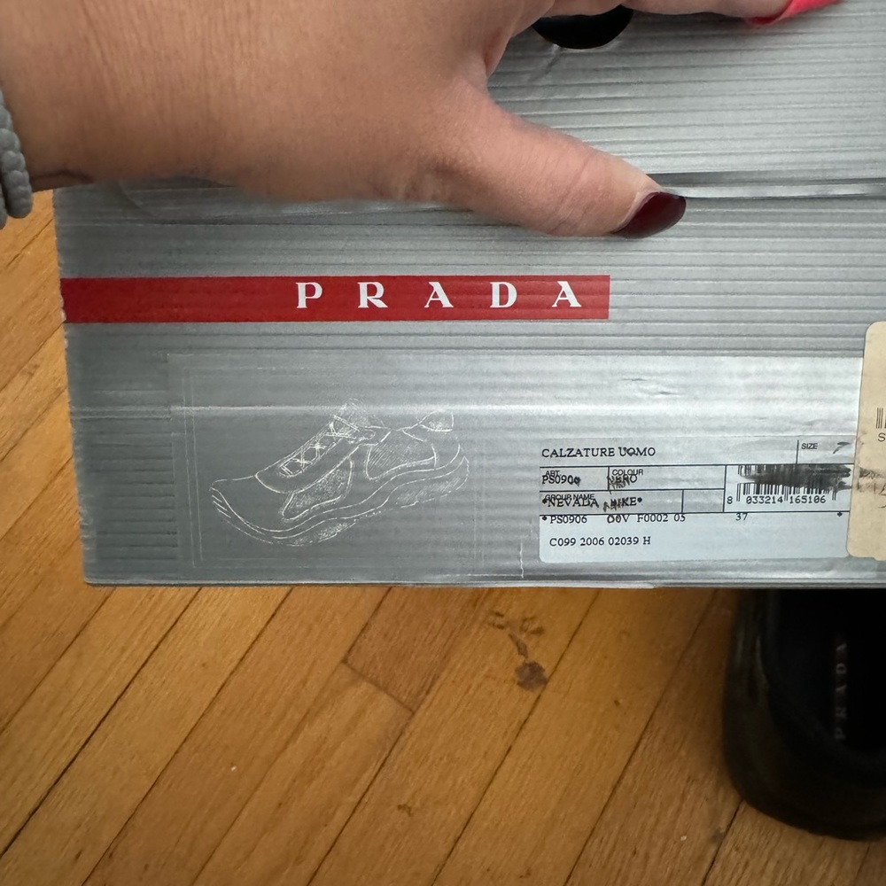 Black Prada sneakers